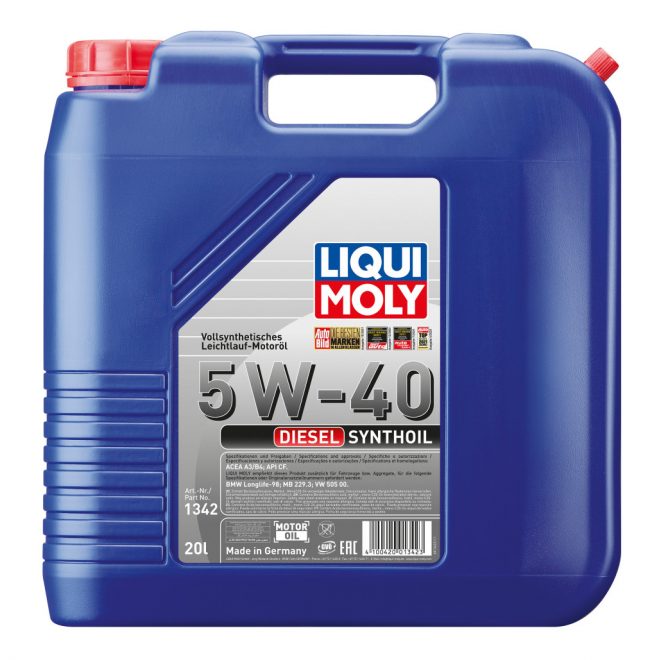 Diesel Synthoil 5W-40 motorolaj 20l